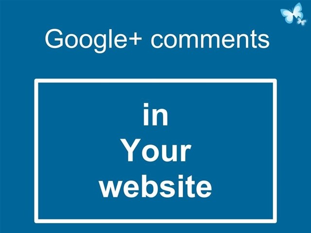 Google+ comments in your website