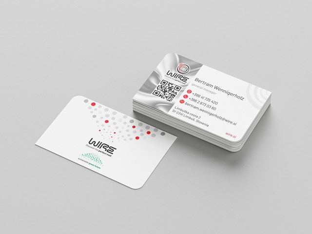Wire business card