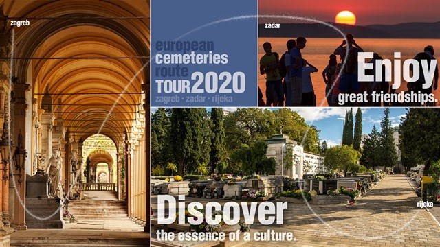 Tour invitation produced by a marketing agency working with cemeteries